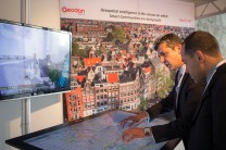 Touchscreen panel in GeoBim conference