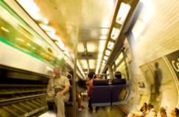 Paris, underground, train, metro, tunnel