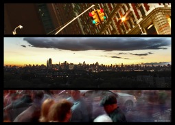 NYC, composition, compilation, panorama, Manhattan, traffic, traffic lights, camera
