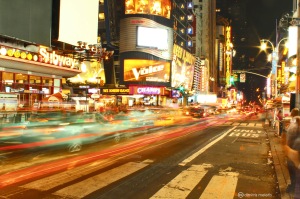 new york, NY, NYC, time square, traffic, long exposure